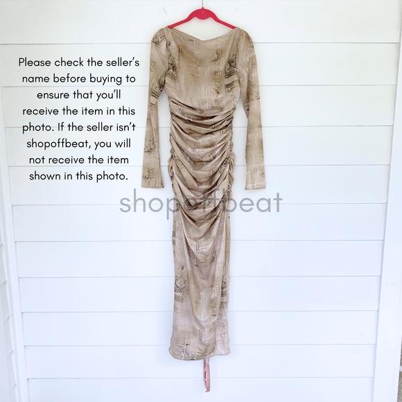 NEW House of CB Lanetta Pale Sage Print Maxi Dress Small - Picture 15 of 17
